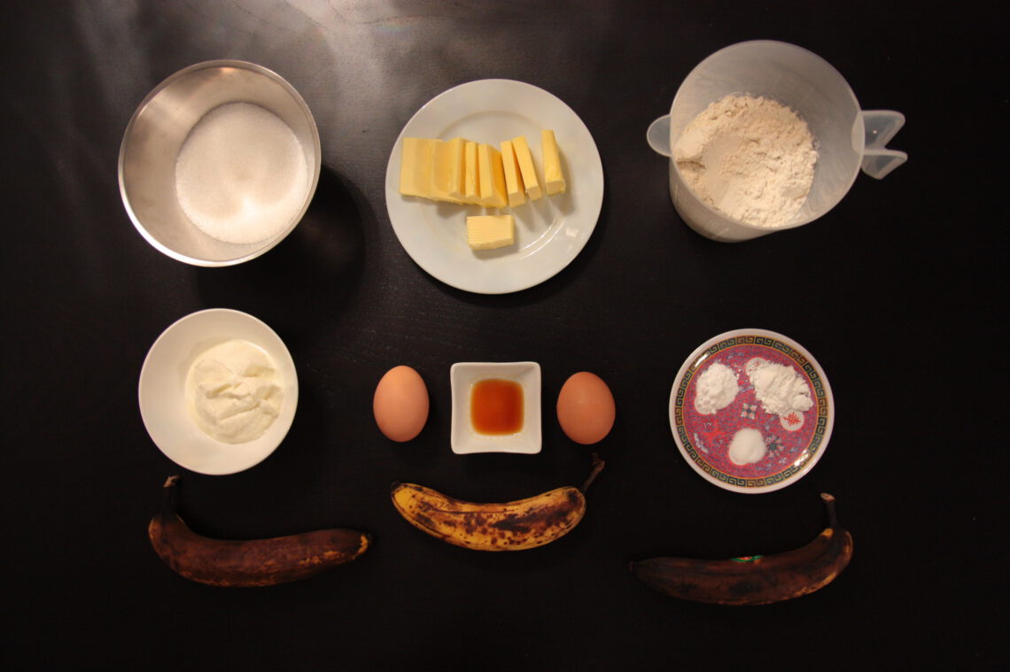 Ingrediënten bananenmuffins