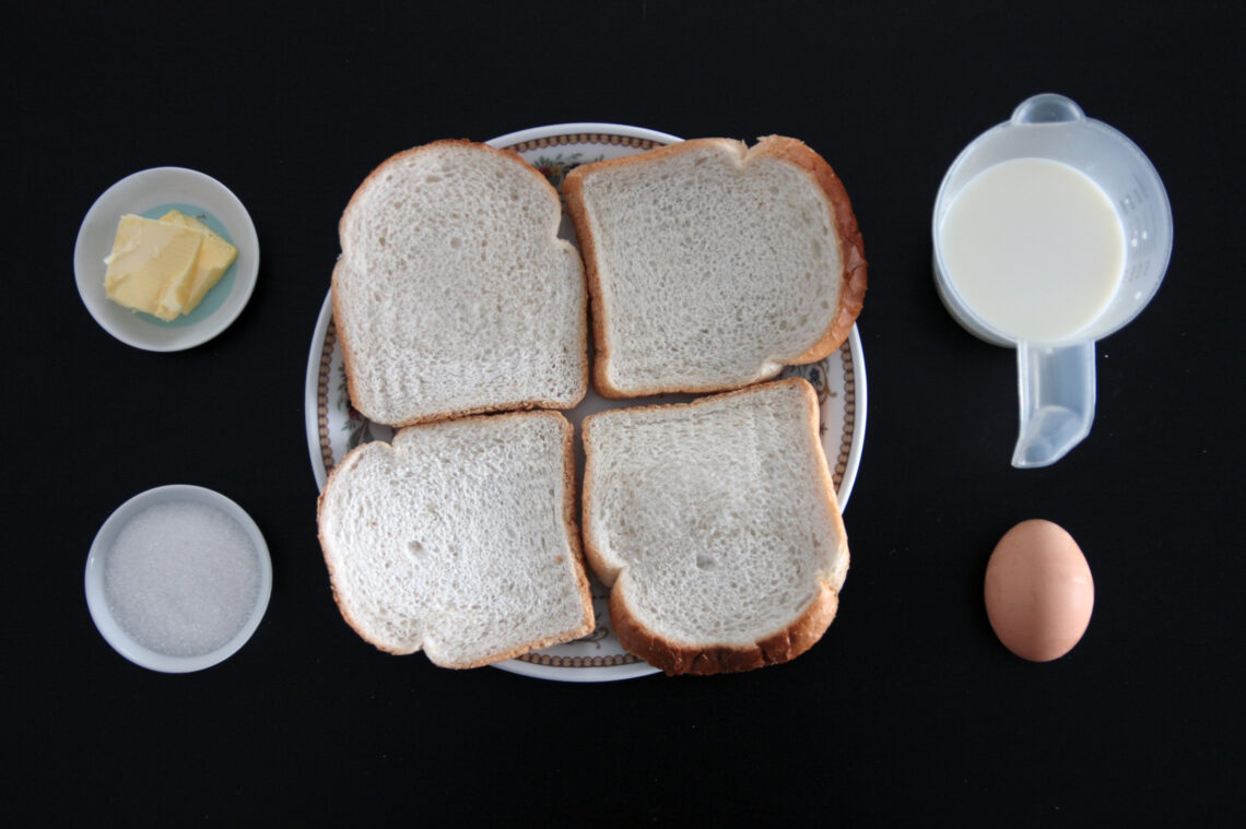 Ingrediënten wentelteefjes
