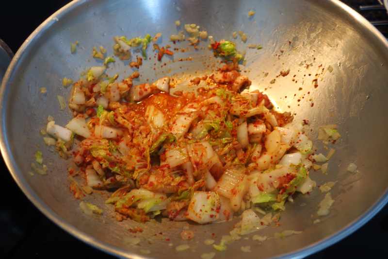 Shortcut kimchi in de pan