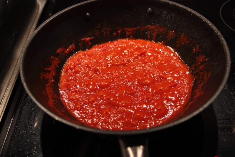 Ingrediënten tomatenpastasaus